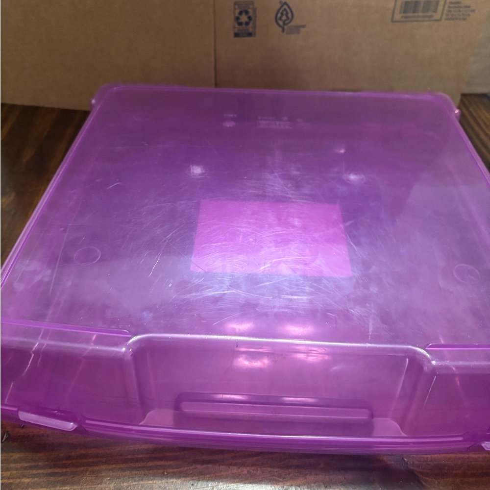 Vibrant Purple 12x12 Storage Container - Picture 2 of 6